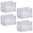 thumbnail image 3 of Shisuyan 4pcs Business Card Display Stand Acrylic Clear Business Card Organizer Modern Look for Office Use, 3 of 8