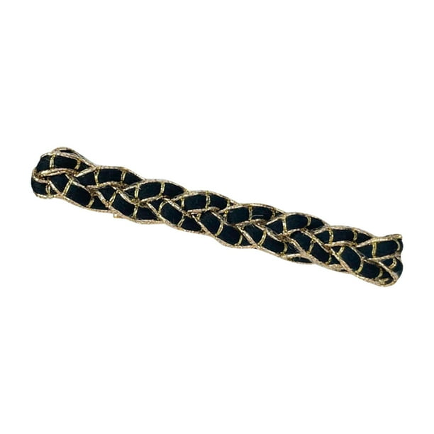 2 unidades de horquillas con clip de una sola palabra, tejidas a mano, con borde, para niñas, para el flequillo, horquillas rotas