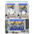 thumbnail image 4 of Blue Grassland Tie Up Curtains for Windows 63 Inch Length Balloon Curtains Kitchen Adjustable Balloon Window Shade Natural Zebra Yellow Woldflowers Hills Tie Up Bathroom Curtain Window 46"x63", 4 of 6