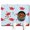 White-9, variant on Nautical Starfish and Seashells Dog Food Mat – Tropical Beach Sea Life Pet Feeding Mat 24x32, Absorbent Non-Slip Quick Dry Washable Waterproof Floor Mat for Dogs and Cats