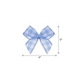thumbnail image 2 of Uxcell 100Pcs Mini Gingham Ribbon Bow 1" Checkered Fabric Satin Ribbon Bows for Craft DIY Blue and White, 2 of 7