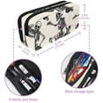 thumbnail image 5 of PhooArto Pencil Case, Skateboard Skeleton Large Capacity Pencil Pouch Stationery Pen Bag, 5 of 7