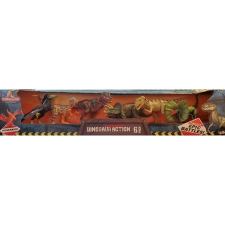 Kid Galaxy Poseable 9-inch Dinosaur Action 6-Pack price history on PriceWatchPro