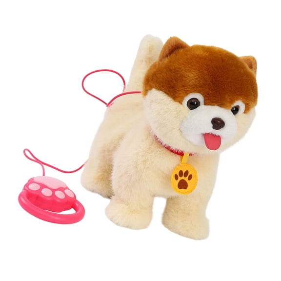 Sinyiin Battery Operate Electric Pet Dog Toy with Realistic Movement And Sound Effects Safe Walking Dog Toy For Boy Girl Cuddly