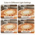 thumbnail image 7 of ODIKA 6'x9' Washable Area Rug Easy Care, Non-Shedding, Orange Burnt Vintage Farmhouse Striped Fall Decorative Bathroom for Queen Size Bedroom Under Bed Master Suite, 7 of 7