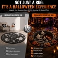 thumbnail image 7 of 3D Haunted Staircase Round Rug – Halloween Optical Illusion Area Mat, Soft Non-Slip Floor Carpet for Living Room Bedroom Entryway, Spooky Ghost Skeleton Pumpkin Home Decor Indoor Party Gift, 7 of 7