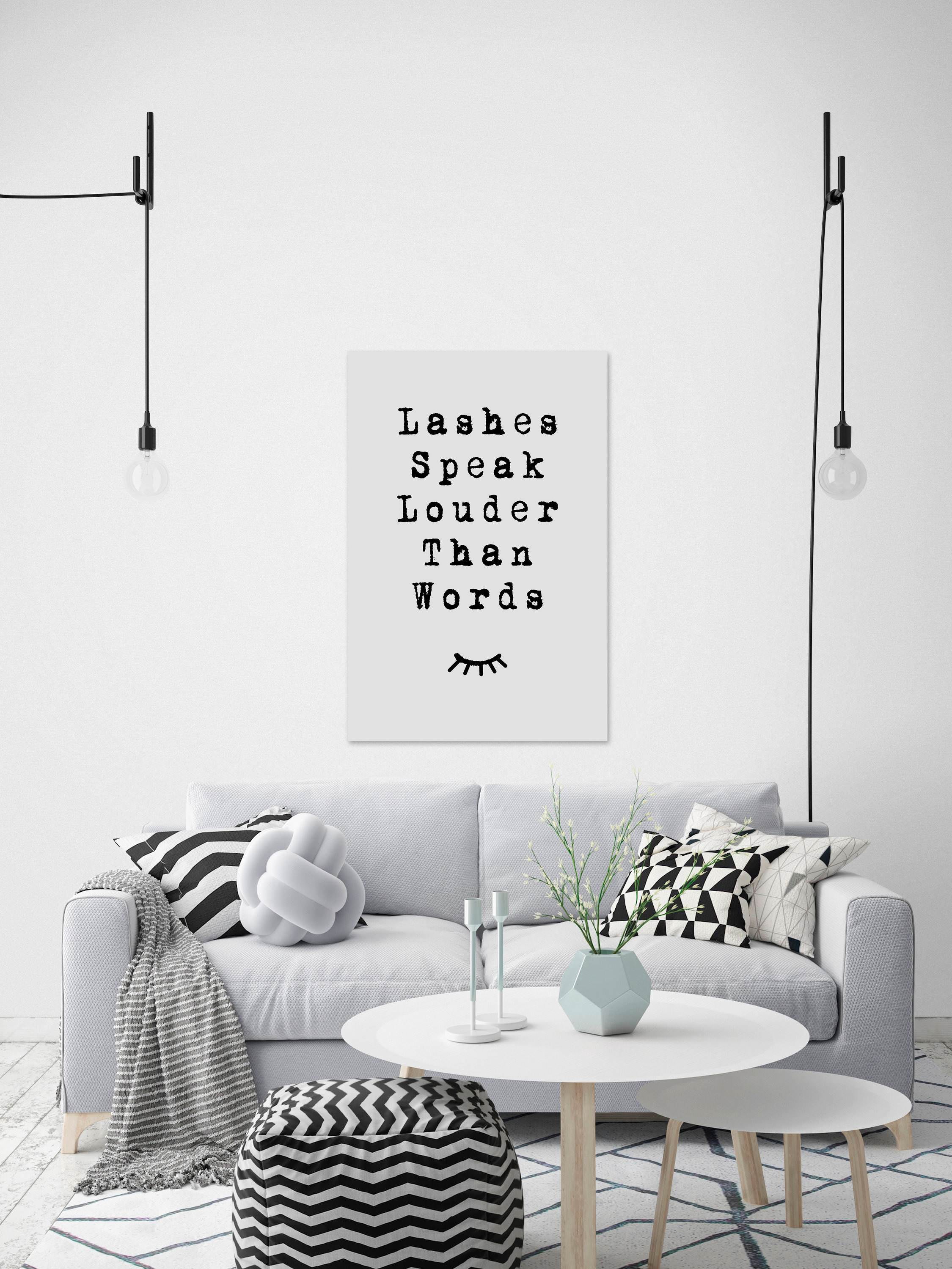 Lashes Speak Painting Print on Wrapped Canvas