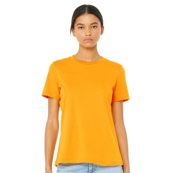 Bella & Canvas B86906327 Women Relaxed Jersey T-Shirt, Gold - 2XL