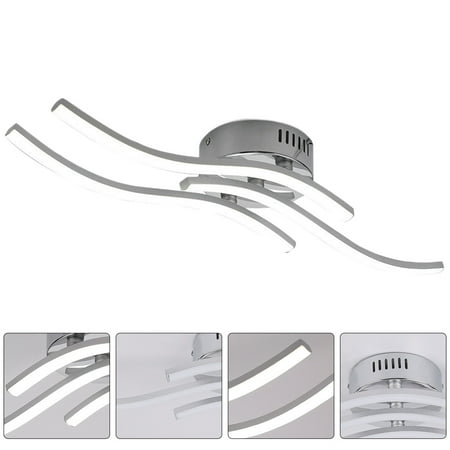 

Ceiling Lamp Triple Line Wave Shape No Flashing Decoration Light
