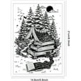 thumbnail image 6 of Colorful Books Clear Stamps 8.3x5.8 inch Forest Silicone Clear Stamp Seals Clouds Sun Transparent Stamps for DIY Scrapbooking Cards Making Photo Album Journal, 6 of 9