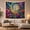 Dove Halo, variant on Floral Garden Stained with Glass Mosaic Characterized, Mystical Fantasy for Space Lovers, Aesthetic Wall Decor, Valentine'S Day Gift, Tapestry Wall Hanging for Dorm and Living Room
