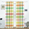 thumbnail image 2 of Coolnut Tablecloth Multicolor Thermal Insulated Blackout Grommet Printed Window Curtain - 84x55 in - 100% Polyester 2 Panels, Symmetry, 2 of 6