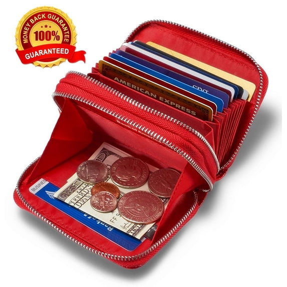 Women's Wallets Leather Wallets for Women Rfid Secure Card Wallet Small Purse