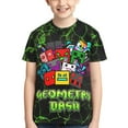 thumbnail image 3 of Geometry Dash Kids T-Shirt 3d Printed Graphic T-Shirts Boys And Girls Short Sleeve Shirts For Youth Kids X-Small, 3 of 7