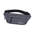 thumbnail image 5 of hengtong Fanny Pack Belt Bag Phone Wallet Pouch Waist Pack for Biking Outdoor Workout Dark Grey, 5 of 9