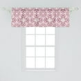 thumbnail image 2 of Ambesonne Abstract Window Valance, Optical Illusion Graphic, 42" x 18", Pale Pink Mauve Taupe, 2 of 3