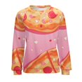 thumbnail image 7 of Fun Pizza Womens Oversized Sweatshirts Hoodies Crewneck Casual Tops Comfy FallWinter Clothes 2024, 7 of 7