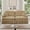 Light Coffee, variant on Gewnee 2-in-1 Convertible Sectional Sofa with Removable Ruffled Skirt , Petal-Shaped Arms, Ottoman and Lumbar Pillow Included, Multiple Configurations