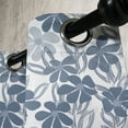 thumbnail image 3 of Ambesonne Floral Grommet Curtain, Pastel Colors with Leaves, 50" x 72", Pale Grey Slate Blue, 3 of 6