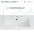 thumbnail image 5 of Cannes 48 in. White Bathroom Vanity With White, 3-Hole Ceramic Sink Top, 5 of 10