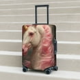 thumbnail image 5 of Yiaed Haired White Horse Print Travel Luggage Cover Suitcase Protector Fits 18-32 Inch Luggage Wheel Covers Patterned Elastic Luggage Anti-scratch（No luggage）-Large, 5 of 5