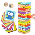 thumbnail image 1 of Juego de madera Tumble Tower Nene Toys Animals & Colors desde hace más de 3 años, 1 of 8
