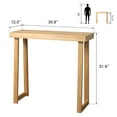 thumbnail image 2 of Zimtown Natural Console Table, 36" Wood Sofa Table Entryway TV Table, Multifunctional Use for Living Room, Hallway, Bedroom, Home, Office, 2 of 7