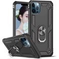 thumbnail image 1 of [PST] iPhone 13 Pro (6.1") Kickstand Rotating Ring Case, Heavy Duty Drop Protection Hybrid Shock Absorption Rugged Hard Phone Case Cover with Ring Stand Fits Magnetic Car Mount, 1 of 4