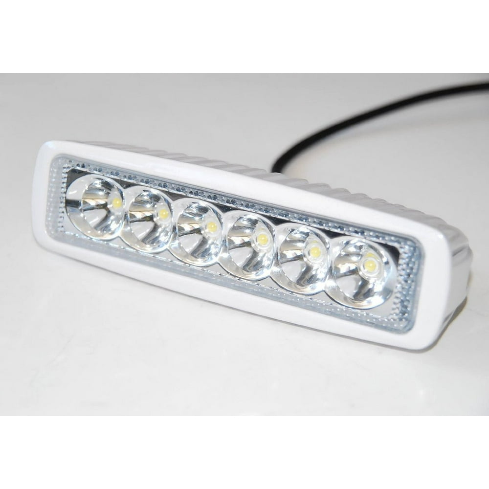 White Slim 18w OZUSA? Spot LED Work Light Marine Boat Deck Docking RV