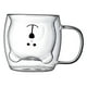 thumbnail image 4 of Taza de doble pared creativa para espresso, taza de leche para mujeres y niños, regalo de cumpleaños Mango de oso blanco, 4 of 9