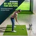 thumbnail image 2 of GoSports Golf Hitting Mat - PRO 5 x 4 ft - 5 mm Artificial Turf Training Mat for Indoor/Outdoor Swing Practice, Includes 3 Rubber Tees, 2 of 6