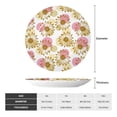 thumbnail image 2 of Balery Sunflowers Print Bone China Decorative Plate Ceramic Dinner Plates Art Crafts with Display Stand-10in, 2 of 6
