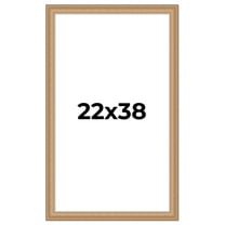 22x38 Frame Charleston Honey Brown Solid Wood Picture Frame Width 1.75 Inches | Interior Depth 0.5