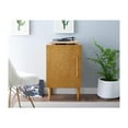 thumbnail image 5 of HomeStock Eclectic Elegance Record Player Stand, Acorn, 20.75 x 16 x 33.5 inches, Wire record slots, Versatile Record and Album Storage Stand, Modern Media Storage Stand, One Drawer Media Stand, 5 of 10
