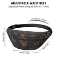 thumbnail image 3 of Fanny Pack Black Halloween Pumpkins Waist Pack Bag,Running Cross Bag,Waterproof Large Fanny Packs for Women Men for Travel Running Hiking Cycling, 3 of 6