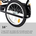 thumbnail image 4 of Sefzone 143 Lbs Max Load Bicycle Trailer Cargo, Foldable Bike Cart Wagon Trailer with Hitch, 4 of 9