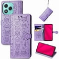 thumbnail image 1 of Funda Cartera FOXDOCK para Honor 400 Lite , Flip PU con Relieve de Gatos y Perros, Tarjetero y Soporte, 1 of 6