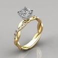 thumbnail image 3 of Anillo De Diamantes En Forma Torcida De Plata Esterlina 925 Banda De Boda 18KGP Anillos De Compromiso De Joyería De Moda Para Mujeres, 3 of 3