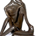 thumbnail image 2 of Danya B 4 in Tall Small Cast Bronze Couple Embracing Sculpture, 2 of 6