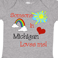 thumbnail image 4 of Inktastic Someone in Michigan Loves Me Boys or Girls Baby Bodysuit, 4 of 5