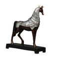 thumbnail image 3 of GROWTH TANK Statue de Cheval en Résine Figurine Ornement de Table Sculpture de Collection Peinte à la Main B, 3 of 9