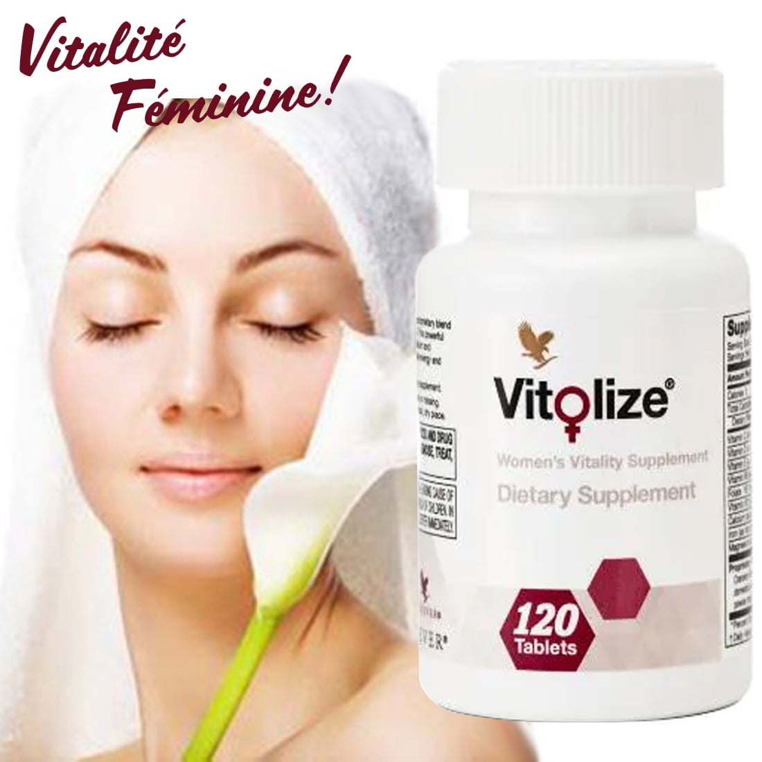 Forever Vitolize Women's Vitality Dietary Supplement 120 tablets Herbal