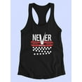 thumbnail image 3 of Never Give Up Banner Racerback Tank Women -Image by Shutterstock, Female XX-Large, 3 of 4