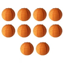 Orange Paper Lanterns, Diy Round Lanterns Suitable for Weddings, Shopping Malls, Schools, Outdoor Activities