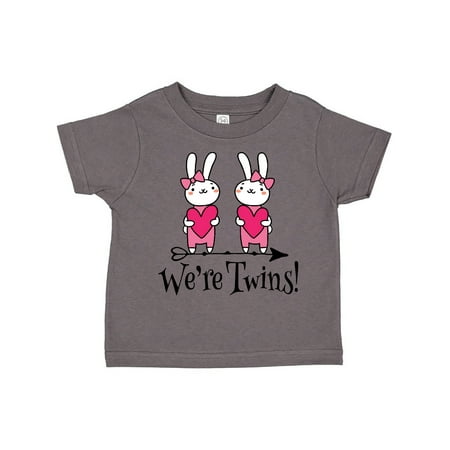 

Inktastic Twin Girl Gift Bunny Rabbit Gift Toddler Toddler Girl T-Shirt