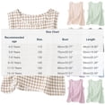 thumbnail image 3 of Mifsaly Girls Plaid Tank Tops Toddler Kids Casual Crewneck Sleeveless Blouse Lightweight Breathable Vacation Beach Everyday Summer Outfits, 3 of 8