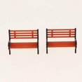 thumbnail image 2 of Xingzhi Train Railroad Diorama Park Bench for DIY Sand Table Model 1:75 white D, 2 of 9