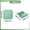 Green, variant on Grey 2 In 1 Foldable Silicone Trivet & Tray, Magnetic Multifunctional Storage Bowl For Kitchen Camping