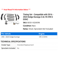 thumbnail image 2 of Timing Set - Compatible with 2016 - 2024 Dodge Durango 3.6L V6 VIN G DOHC 2017 2018 2019 2020 2021 2022 2023 2025, 2 of 2