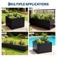thumbnail image 3 of Yeshouse Macetero grande de metal para plantas de exterior, rectangular de acero resistente con montaje a presión para jardín, patio y jardín, 3 of 8